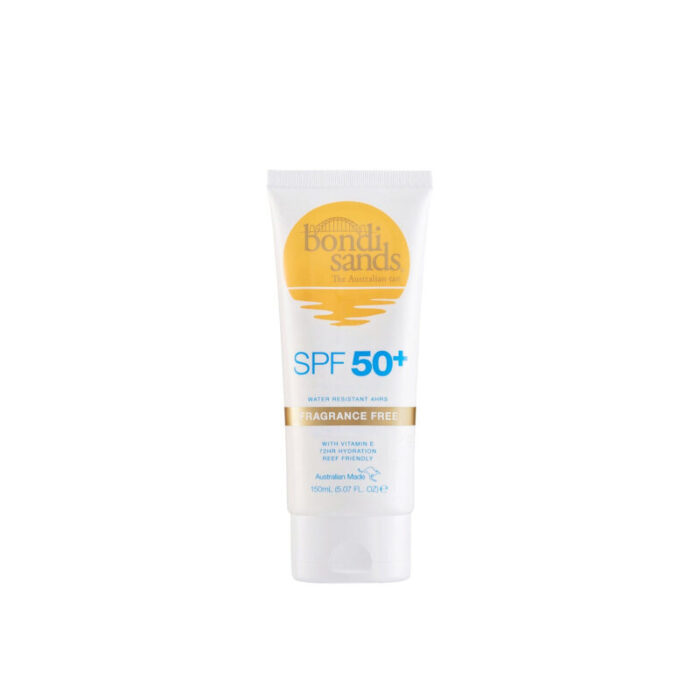 bondi sands fragrance free sunscreen lotion spf50 150ml