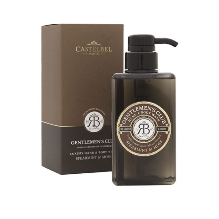 castelbel gentlemen s club spearmint moss hand body wash 450ml