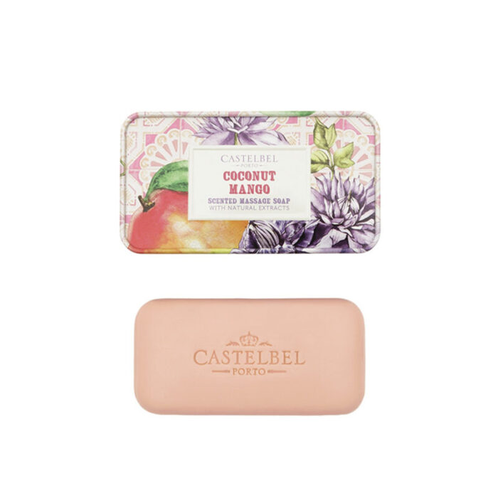 castelbel smoothie coconut mango massage soap bar 180g