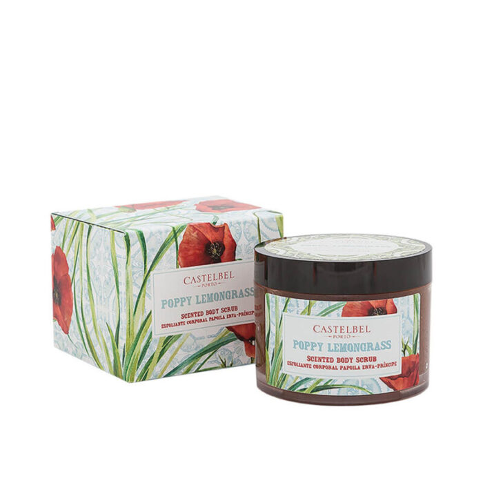 castelbel smoothie poppy lemongrass body scrub 275g