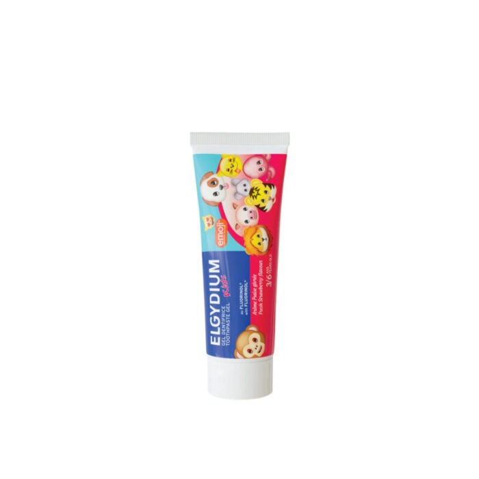 elgydium kids emoji fresh strawberry toothpaste 50ml