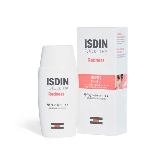 isdin fotoultra redness facial sunscreen spf50 pa 50ml