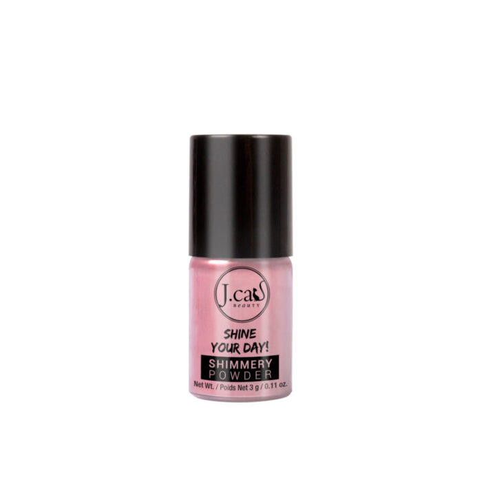 j cat shine your day shimmery powder 133 lavender pink 3g