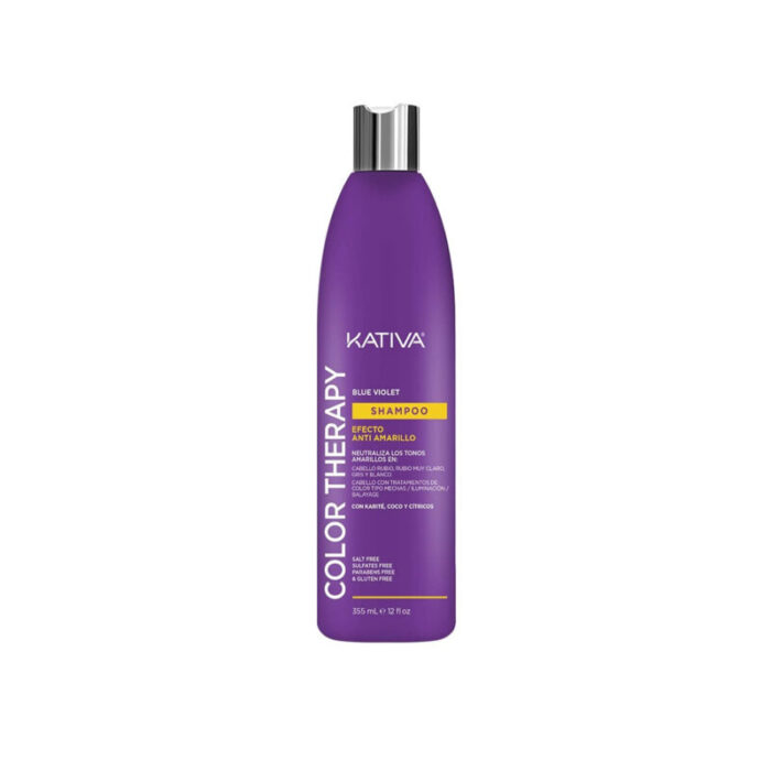 kativa color therapy blue violet shampoo 355ml