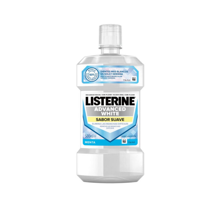 listerine advanced white mild taste mouthwash 500ml