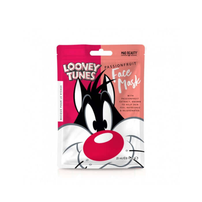 mad beauty warner brothers looney tunes sylvester sheet face mask 25ml