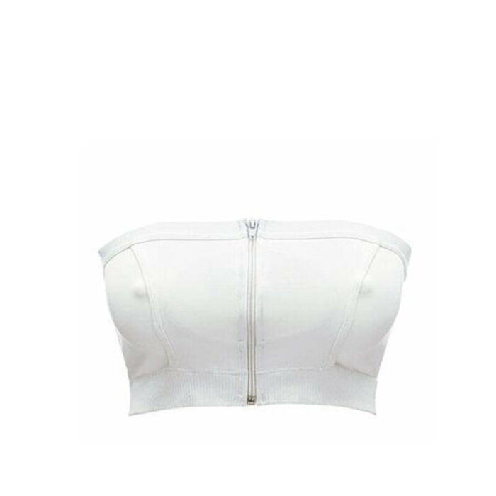 medela hands free pumping bustier white medium size