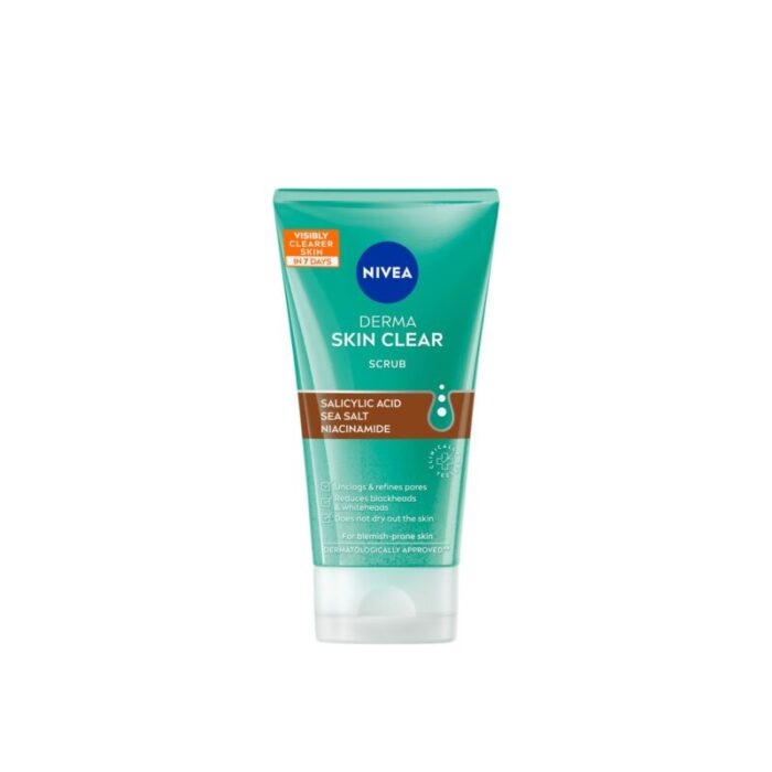 nivea derma skin clear anti blemish scrub 150ml 1